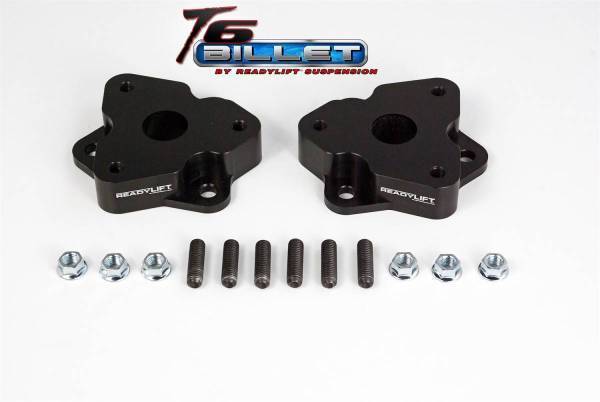 Ready Lift - ReadyLift T6 Billet Front Leveling Kit 2 in. Front Lift Anodized Black Allows Up To A 35in. Tire - T6-1030-K