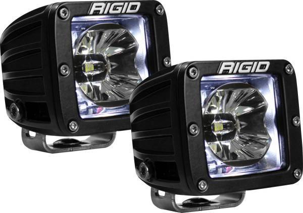 Rigid Industries - Rigid Industries RIGID Radiance Pod With White Backlight Surface Mount Black Housing Pair - 20200