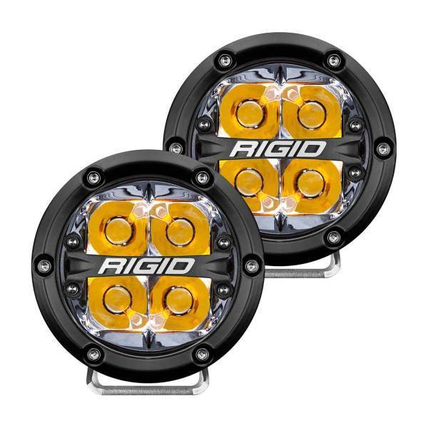 Rigid Industries - Rigid Industries 360-SERIES 4 INCH LED OFF-ROAD SPOT BEAM AMB BACKLIGHTPAIR - 36114