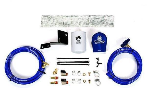 Sinister Diesel - Sinister Diesel 03-09 Ford 6.0L E-Series Van Coolant Filter System w/ Wix Filter - SD-COOLFIL-6.0V-W