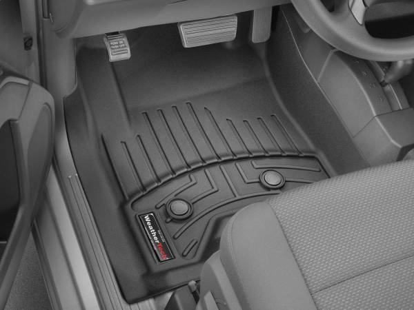 Weathertech - Weathertech FloorLiner™ DigitalFit® Black Front Over-The-Hump Fits Vehicles w/Non Flow Through Console No Floor Mounted Console w/PTO KIt - 4410871V
