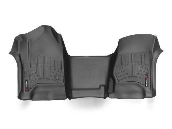 Weathertech - Weathertech FloorLiner™ DigitalFit® Black Front Fits Vehicles w/Bench Seat Only Over-The-Hump - 445431