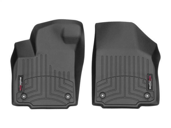 Weathertech - Weathertech FloorLiner™ DigitalFit® Black Front Over The Hump Fits Vehicles w/Vinyl Floors Front Row Bench Seating - 447931V