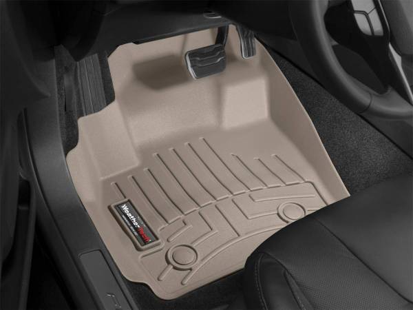 Weathertech - Weathertech FloorLiner™ DigitalFit® Tan Front Over The Hump Does Not Fit Vehicles w/Floor Mounted Shifters or w/Consoles That Join w/Dashboard - 452941
