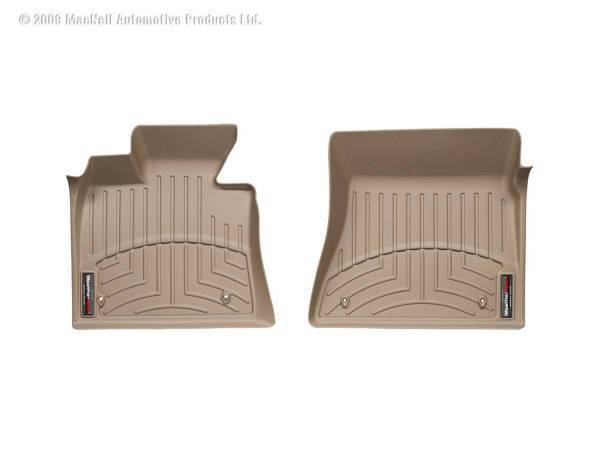 Weathertech - Weathertech FloorLiner™ DigitalFit® Tan Front Over-The-Hump Fits Raised Left Corner Does Not Fit Vehicles w/Floor Mounted Manual 4x4 Shifter And Flow Through Console - 454341