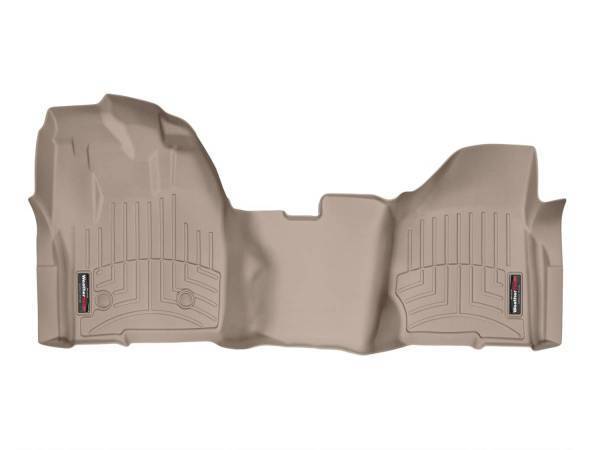 Weathertech - Weathertech FloorLiner™ DigitalFit® Tan Front Over-The-Hump Fits Vehicles w/Raised Forward Left Corner Does Not Fit Vehicles w/Floor-Mounted Shifters - 455811