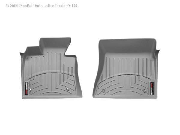 Weathertech - Weathertech FloorLiner™ DigitalFit® Gray Front Over-The-Hump Fits Raised Left Corner Does Not Fit Vehicles w/Floor Mounted Manual 4x4 Shifter And Flow Through Console - 464341