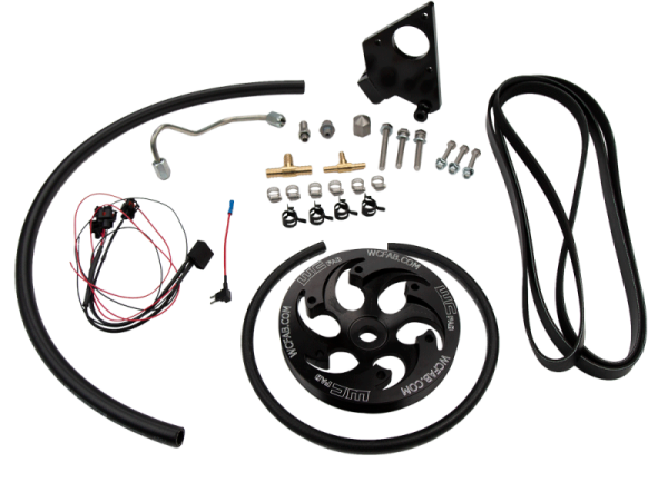 Wehrli Custom Fabrication - Wehrli Custom Fabrication 2001-2004 LB7 Duramax Twin CP3 Kit Black Anodized Pulley - WCF100231