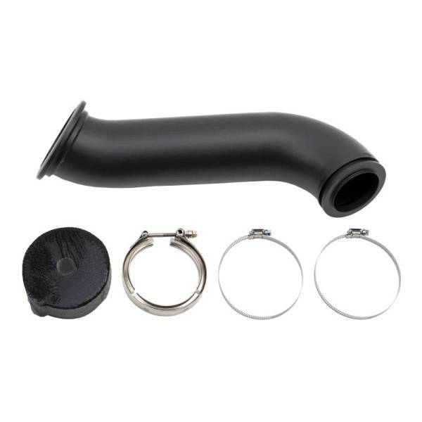 Wehrli Custom Fabrication - Wehrli Custom Fabrication Cummins 4" High Mount S300 Down Pipe - WCF100281