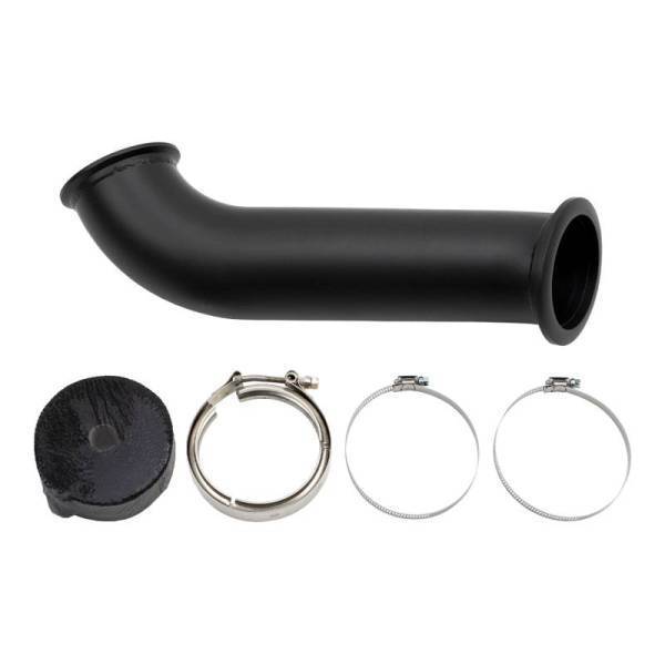 Wehrli Custom Fabrication - Wehrli Custom Fabrication Cummins 4" High Mount S400 Down Pipe - WCF100262