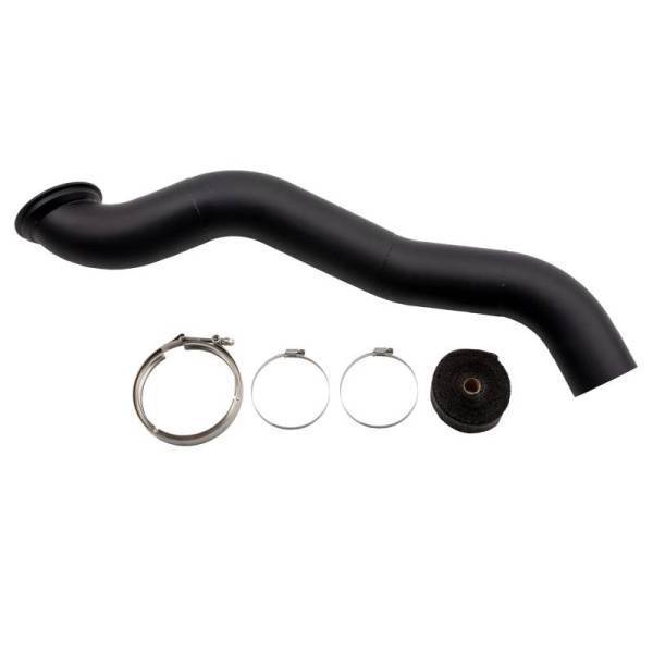 Wehrli Custom Fabrication - Wehrli Custom Fabrication LB7/LLY/LBZ/LMM Duramax Twin Turbo 4" Down Pipe - WCF100274