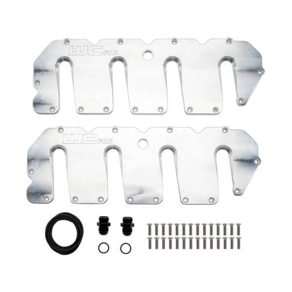 Wehrli Custom Fabrication - Wehrli Custom Fabrication LLY/LBZ/LMM Duramax Billet Upper Valve Cover Set - WCF100415