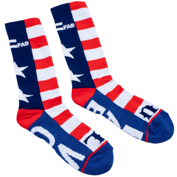 Wehrli Custom Fabrication - Wehrli Custom Fabrication WCFab X FUEL Murica Crew Socks - WCF100050