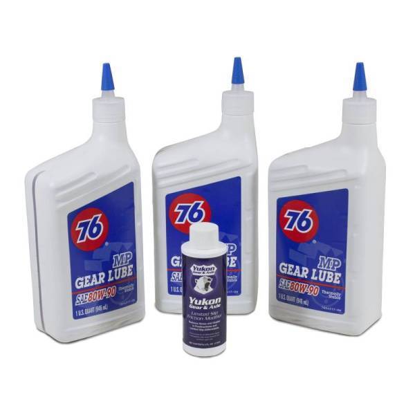 Yukon Gear & Axle - Yukon Gear 3 Qt. 80W90 Conventional Gear Oil w/Posi Additive - OK 3-QRT-CONV-A