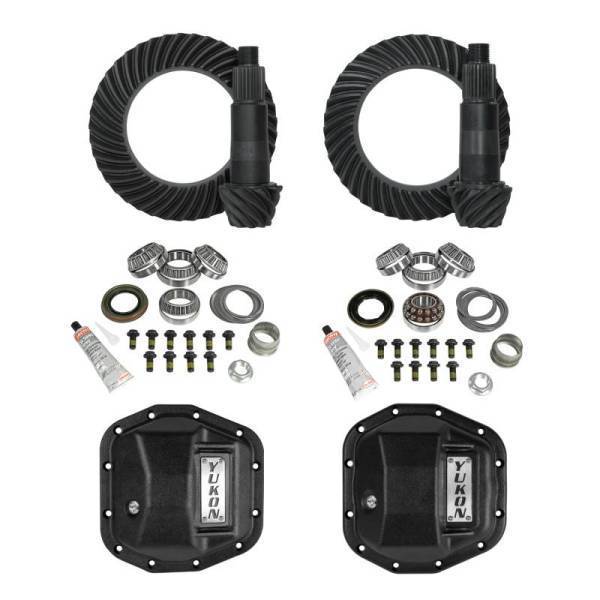 Yukon Gear & Axle - Yukon Stage 2 Jeep JL/JT Re-Gear Kit w/Covers & D44 Front & Rear in a 5.13 Ratio - YGK069STG2