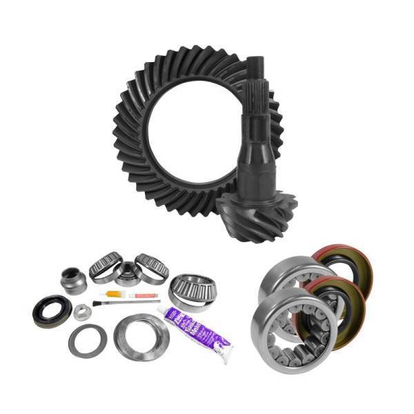 Yukon Gear & Axle - Yukon 9.75in Ford 3.55 Rear Ring & Pinion Install Kit Axle Bearings and Seal - YGK2100