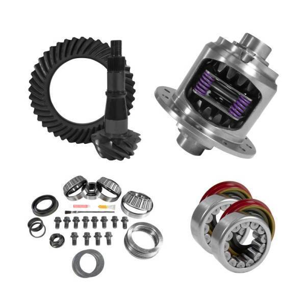 Yukon Gear & Axle - Yukon 9.5in GM 3.42 Rear Ring & Pinion Install Kit 33 Spline Positraction Axle Bearing and Seals - YGK2252