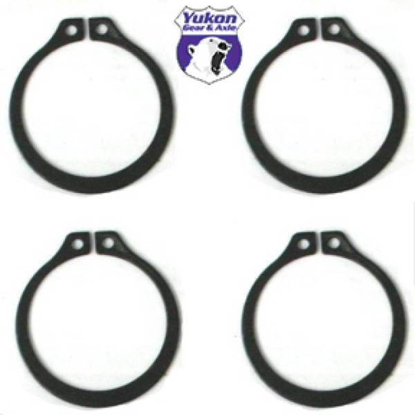 Yukon Gear & Axle - Yukon Gear (4) Full Circle Snap Rings / Fits Dana 60 733X U-Joint w/ Aftermarket Axle - YP SJ-733X-502