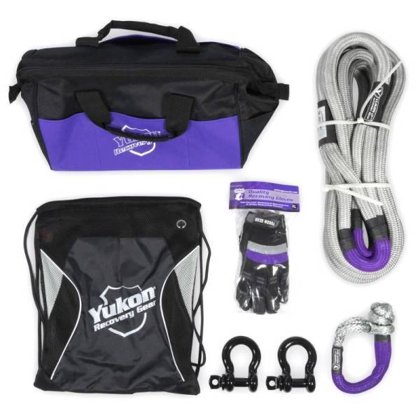 Yukon Gear & Axle - Yukon Recovery Gear Kit w/7/8in Kinetic Rope - YRGKIT-1