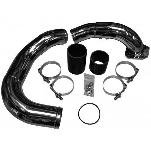 No Limit Fabrication - No Limit Fabrication 6.4 Coldside Kit 08-10 Ford Super Duty Power Stroke Stainless Raw - 64RSCSK