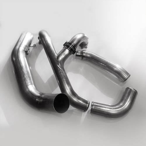 No Limit Fabrication - No Limit 6.7 Polished Stainless Intake Piping Kit 2011-2014 - 67TPKP1114