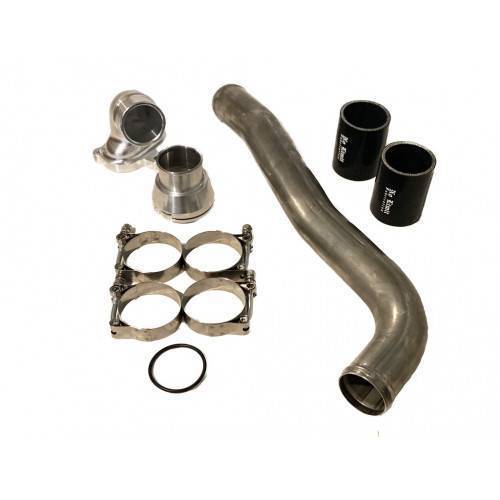 No Limit Fabrication - No Limit Fabrication 6.7 Power Stroke Upper Coolant Hose Kit Raw - 67UCHKR1720