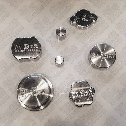 No Limit Fabrication - No Limit Complete Cap Set for 2020+ Ford PowerStroke Polished - 67CSP20
