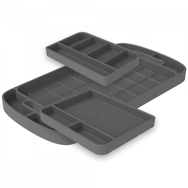 S&B Filters - S&B Tool Tray Silicone 3 Piece Set Color Charcoal - 80-1004