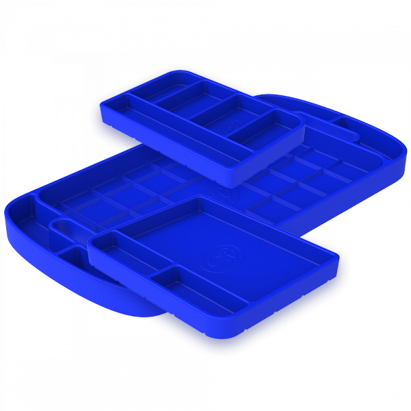 S&B Filters - S&B Tool Tray Silicone 3 Piece Set Color Blue - 80-1002