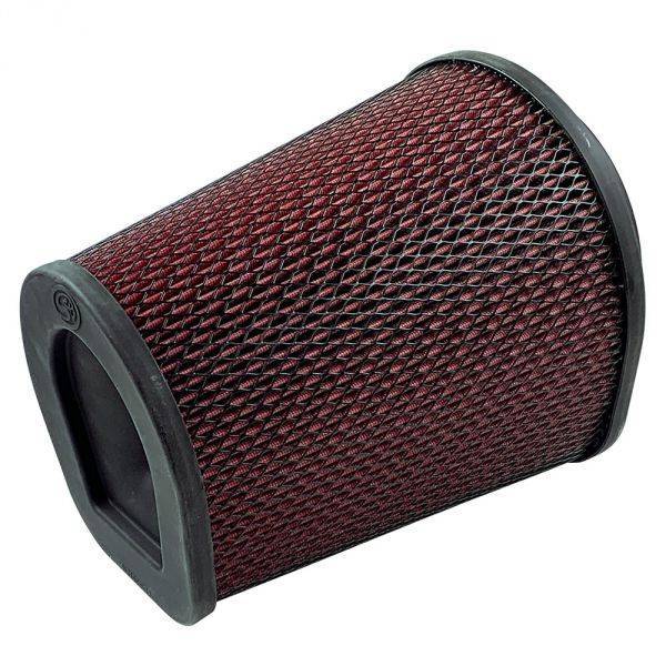 S&B Filters - S&B Air Filter For Intake Kits 75-6000,75-6001 Oiled Cotton Cleanable Red - KF-1070