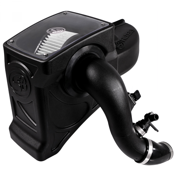 S&B Filters - S&B Cold Air Intake For 16-19 Chevrolet Colorado GMC Canyon 2.8L Duramax Dry Dry Extendable White - 75-5086D