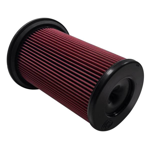 S&B Filters - S&B Air Filter For Intake Kits 75-5137 / 75-5137D Oiled Cotton Cleanable Red - KF-1077