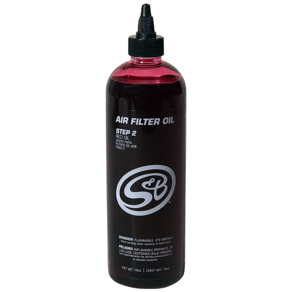 S&B Filters - S&B 16 oz. Bottle of Air Filter Oil - Red - 88-0010