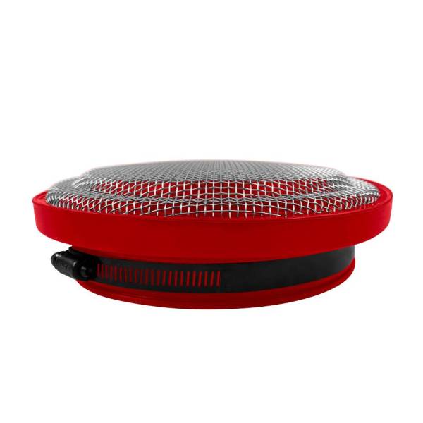 S&B Filters - S&B Turbo Screen Guard With Velocity Stack - 4.50 Inch (Red) - 77-3016