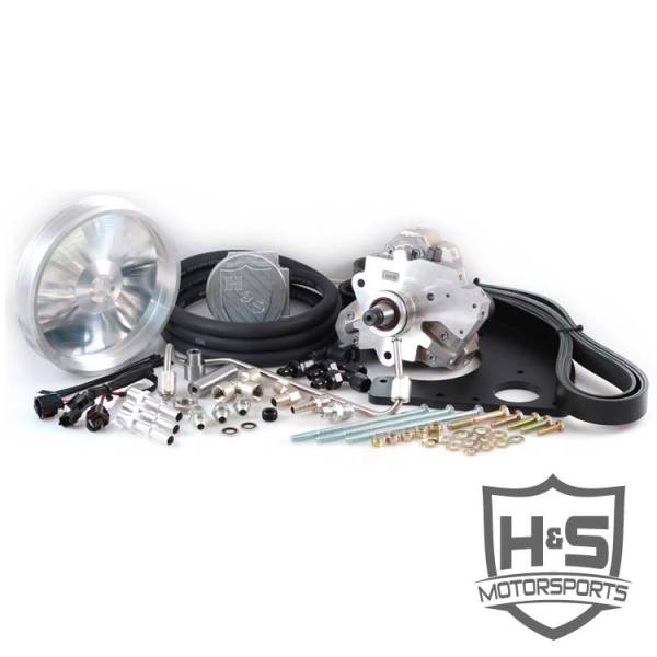 H&S Motorsports LLC - H&S Motorsports LLC 11-15 Ford Powerstroke 6.7 Dual High Pressure Fuel Kit Raw Aluminum - 121001-1