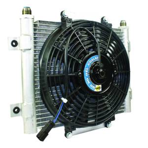 BD Diesel BD Xtrude Transmission Cooler with Fan -10 JIC Male Connection 1300611