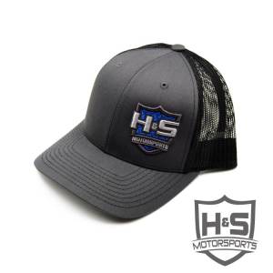 H & S Snapback Curved Brim Hat - Grey