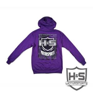 H&S Motorsports - H & S Women's Zip-Up Hoodie - Purple - Size S - Image 2