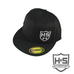 H & S Fitted "Shield" Hat - Black - Size 6 7/8" - 7 1/4" (S/M)