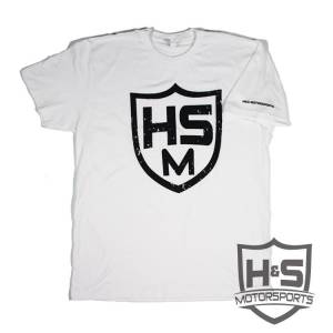 H & S "Shield" T-Shirt - White - Size XL