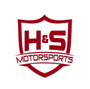 H&S Motorsports - H & S H&S Motorsports Logo Vinyl Decal -  Flat Black, 6" TALL - Image 3