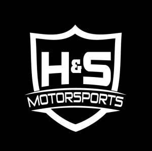 H&S Motorsports - H & S H&S Motorsports Logo Vinyl Decal -  Flat Black, 6" TALL - Image 4