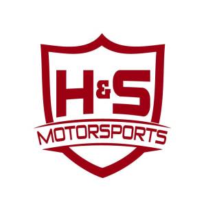 H&S Motorsports - H & S H&S Motorsports Logo Vinyl Decal -  Gloss White, 10" TALL - Image 3