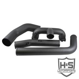 H&S Motorsports - H & S 11-16 Ford 6.7L Turbo Kit  (Made to Order) - Turbine Housing Spool, Textured Black Powdercoat Pipe Finish - Image 5