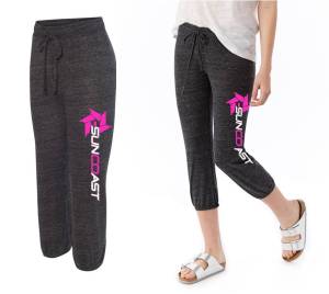 SUNCOAST WOMEN'S JOGGER PANTS (ECO-BLACK AND PINK)