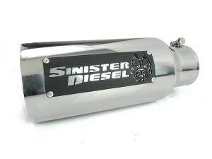 Sinister Diesel Dual Wall Exhaust Tip 4" to 5" Chrome SD-4-5-POL-15