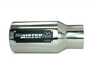 Exhaust - Exhaust Tips - Sinister Diesel - Sinister Diesel Dual Wall Exhaust Tip 5" to 7" Chrome SD-5-7-POL-15