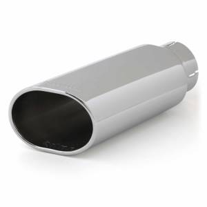 Exhaust - Exhaust Tips - Banks Power - Banks Power Tailpipe Tip Ob Round Slash Cut Chrome 3.5 Inch Tube 4.38 X 5.25 X 13.3 inch 52918