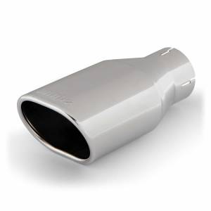 Exhaust - Exhaust Tips - Banks Power - Banks Power Tailpipe Tip Kit Ob Round Angle Cut Chrome 2.5 Inch Tube 3.13 X 3.75 X 9 inch 52900