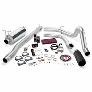 1999-2003 Ford 7.3L Powerstroke - Programmers & Tuners - Banks Power - Banks Power Stinger Bundle Power System W/Single Exit Exhaust Black Tip 99.5 Ford 7.3L F250/F350 Automatic Transmission 47531-B